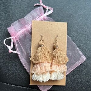 Elegant Tiered Tassel Earrings